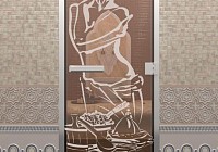 Двери. Цельностеклянные в алюминиевой коробке, с магнитным уплотнителем и нижним капельником