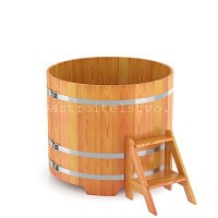 Купель круглая из лиственницы